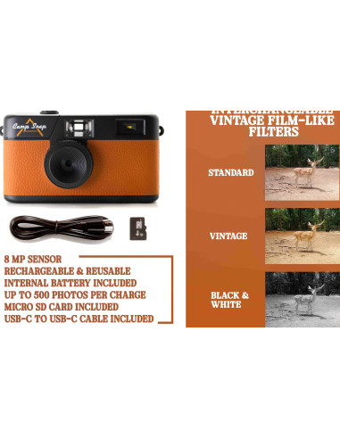 Screen Free Digital Cameras Chestnut Brown